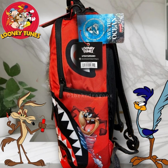 Sprayground Looney Tunes Backpack Bugs Daffy Roadrunner Tweetie Sylvester Taz - Picture 6 of 16